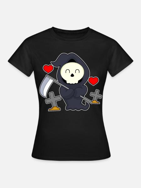 Sensemann Halloween Grab - Frauen T-Shirt - Schwarz