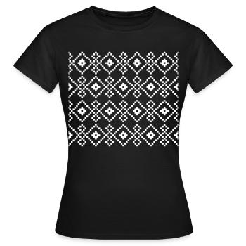 Christmas Plain Sweater (dark) - Women's T-Shirt - black - Front - AI Model Female 172 dark (172cm)