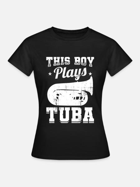 Tuba Junge - Frauen T-Shirt - Schwarz