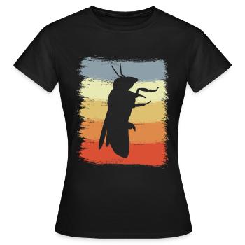Retro Honigbiene - Frauen T-Shirt - Schwarz - Vorne - AI Model Female 172 dark (172cm)