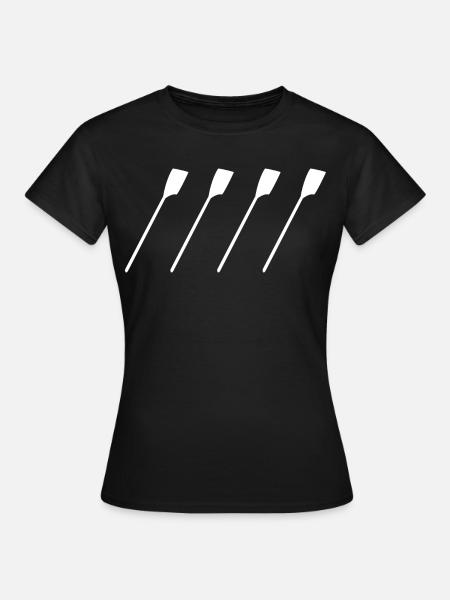 Ruderriemen - Frauen T-Shirt - Schwarz