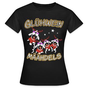 Glühwein Mädels - Frauen T-Shirt - Schwarz - Vorne - AI Model Female 172 dark (172cm)