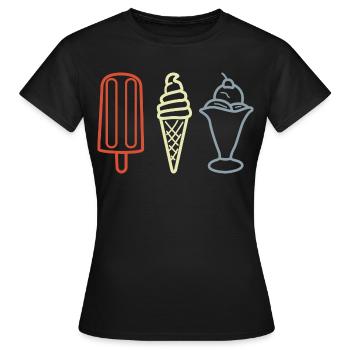 Coupes glacées - T-shirt Femme - noir - Devant - AI Model Female 172 dark (172cm)