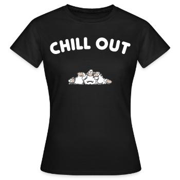 Se détendre - T-shirt Femme - noir - Devant - AI Model Female 172 dark (172cm)