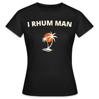 Ich rum, Mann - Frauen T-Shirt - Schwarz - Vorne - AI Model Female 172 dark (172cm)