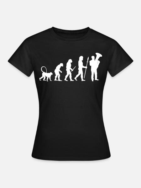 Entwicklung des Tubisten - Frauen T-Shirt - Schwarz