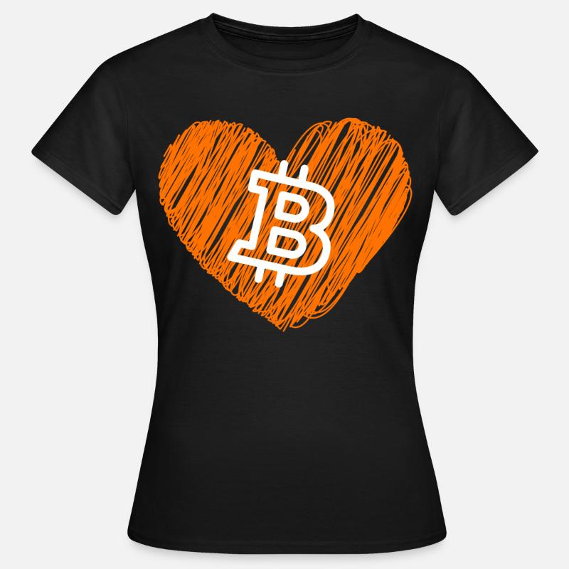 Bitcoin Crypto Cryptocurrency Splash - Women's T-Shirt - black