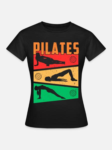 PILATES-BILDER - Frauen T-Shirt - Schwarz