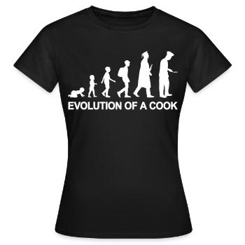 Développement d’un chef - T-shirt Femme - noir - Devant - AI Model Female 172 dark (172cm)