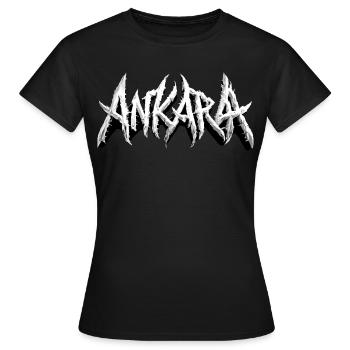 Ankara Türkei - Ankara Metal Musik Headbanger - Frauen T-Shirt - Schwarz - Vorne - AI Model Female 172 dark (172cm)