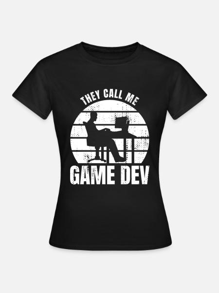 Sie nennen mich Game Dev - Frauen T-Shirt - Schwarz