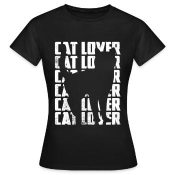 Katzenliebhaber - Frauen T-Shirt - Schwarz - Vorne - AI Model Female 172 dark (172cm)