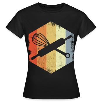 Dough Roll Hand Mixer - Women's T-Shirt - black - Front - AI Model Female 172 dark (172cm)