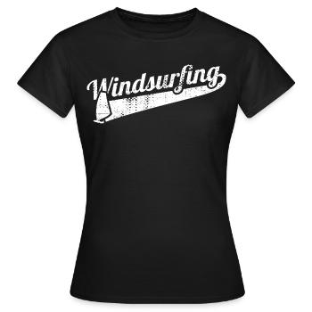 Windsurfing - Frauen T-Shirt - Schwarz - Vorne - AI Model Female 172 dark (172cm)