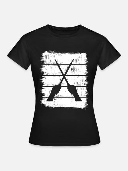 Trommelstöcke Zeichnung - Frauen T-Shirt - Schwarz