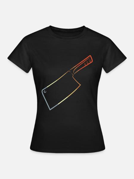 Retro Messer - Frauen T-Shirt - Schwarz