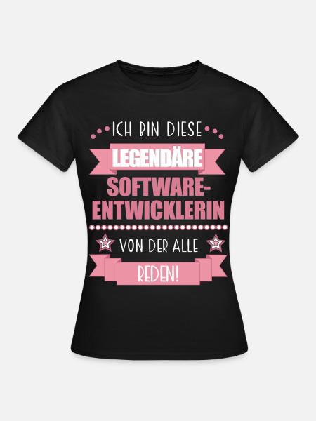 Softwareentwicklerin Codeexpertin süßes Geschenk - Frauen T-Shirt - Schwarz