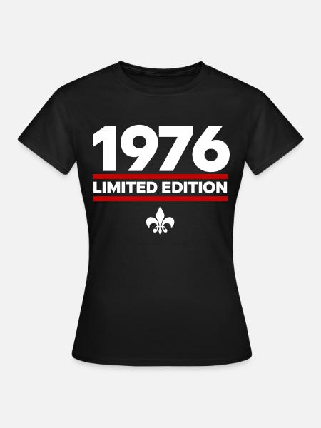1976 Limited Edition - Frauen T-Shirt - Schwarz