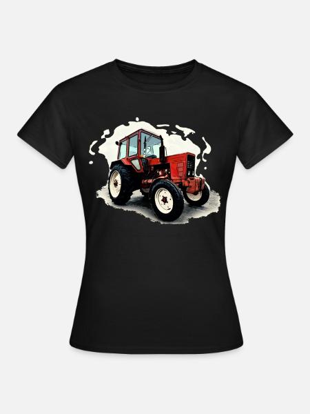 Traktor Belarus MTS 550 - Frauen T-Shirt - Schwarz