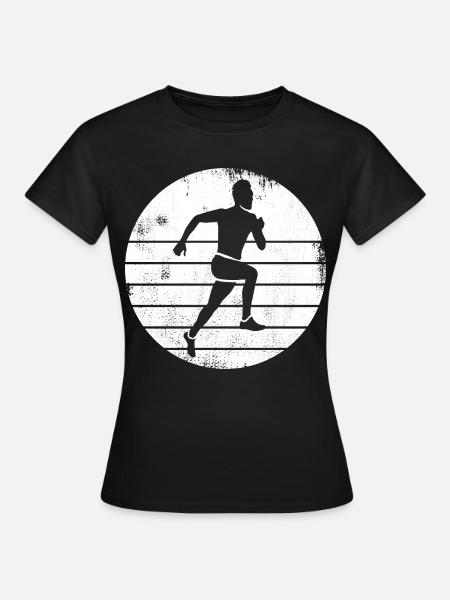 Läufer - Frauen T-Shirt - Schwarz