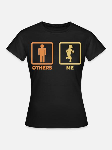 Football Strichfiguren - Frauen T-Shirt - Schwarz