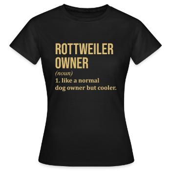 Rottweiler Rottweiler Rottweiler - T-shirt Femme - noir - Devant - AI Model Female 172 dark (172cm)