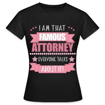Avocat Profession Avocat Dames Cadeau - T-shirt Femme - noir - Devant - AI Model Female 172 dark (172cm)