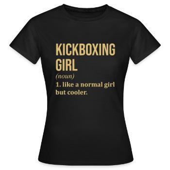 Kickboxing Kickboxing Kickboxing - T-shirt Femme - noir - Devant - AI Model Female 172 dark (172cm)
