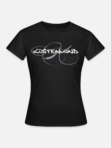 K wie Küstenkind - Frauen T-Shirt - Schwarz