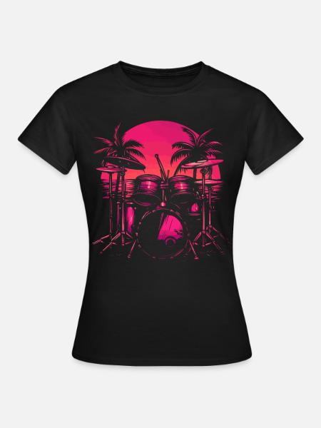 Trapset Retro Style - Frauen T-Shirt - Schwarz
