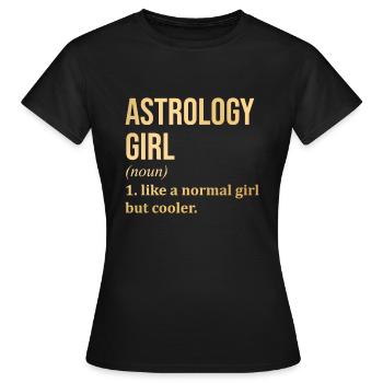 Astrologie Astrologie Astrologie - Frauen T-Shirt - Schwarz - Vorne - AI Model Female 172 dark (172cm)