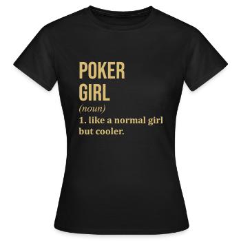 Poker Poker Poker - Women's T-Shirt - black - Front - AI Model Female 172 dark (172cm)