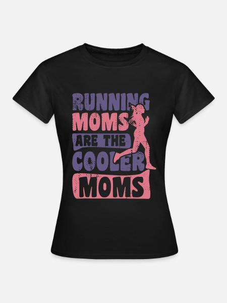 Mutter und Läuferin - Frauen T-Shirt - Schwarz