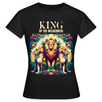 of The Wilderness Savannah Steppe Africa - Women's T-Shirt - black - Front - AI Model Female 172 dark (172cm)