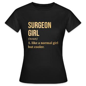 chirurgien - T-shirt Femme - noir - Devant - AI Model Female 172 dark (172cm)