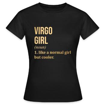 Virgo - Women's T-Shirt - black - Front - AI Model Female 172 dark (172cm)