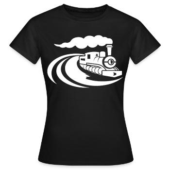 Locomotive - T-shirt Femme - noir - Devant - AI Model Female 172 dark (172cm)