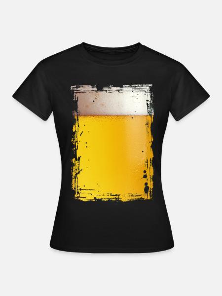 Bier - Frauen T-Shirt - Schwarz