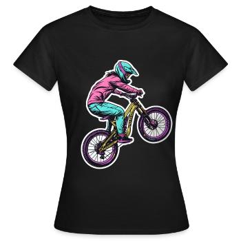 Vététiste - T-shirt Femme - noir - Devant - AI Model Female 172 dark (172cm)