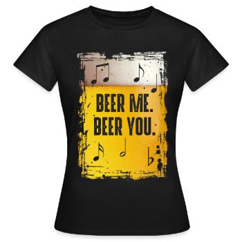 Beer Me Beer You - Frauen T-Shirt - Schwarz - Vorne - AI Model Female 172 dark (172cm)