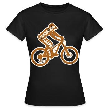 Dicton de vététiste - T-shirt Femme - noir - Devant - AI Model Female 172 dark (172cm)
