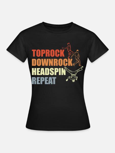 Breakdance Routine - Frauen T-Shirt - Schwarz