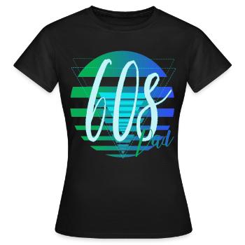 Papa des années 60 – Design rétro de papa - T-shirt Femme - noir - Devant - AI Model Female 172 dark (172cm)