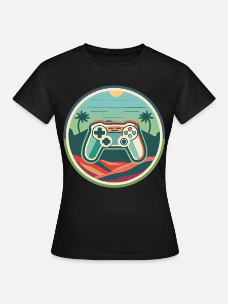 Gaming - Frauen T-Shirt - Schwarz