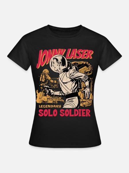 Jonny Laser Solo Soldat - Frauen T-Shirt - Schwarz