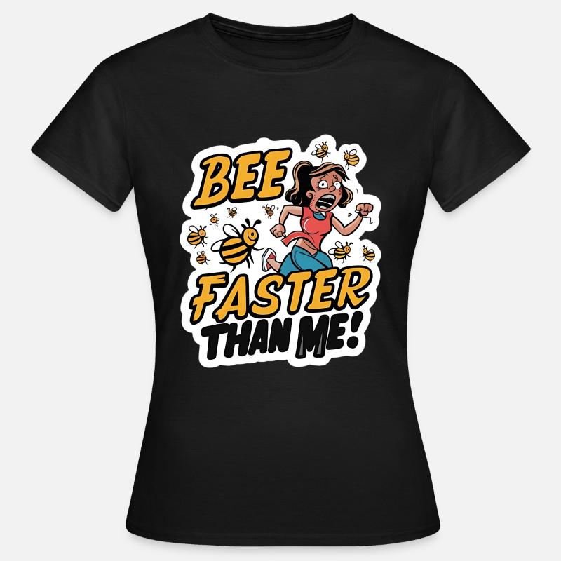 Bee Bees Maraton Runner Joke Qoute - Dame-T-shirt - sort