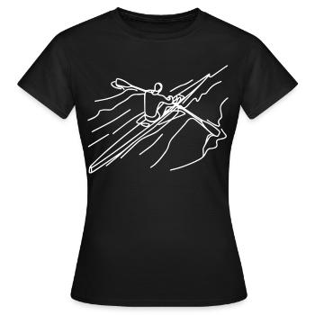 Rameur - T-shirt Femme - noir - Devant - AI Model Female 172 dark (172cm)