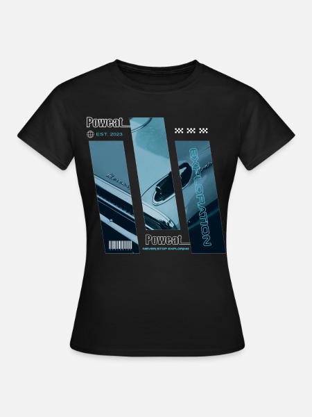 Never Stop Exploring - Frauen T-Shirt - Schwarz
