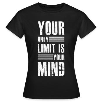 Succès Motivation et Succès cadeau slogan - T-shirt Femme - noir - Devant - AI Model Female 172 dark (172cm)