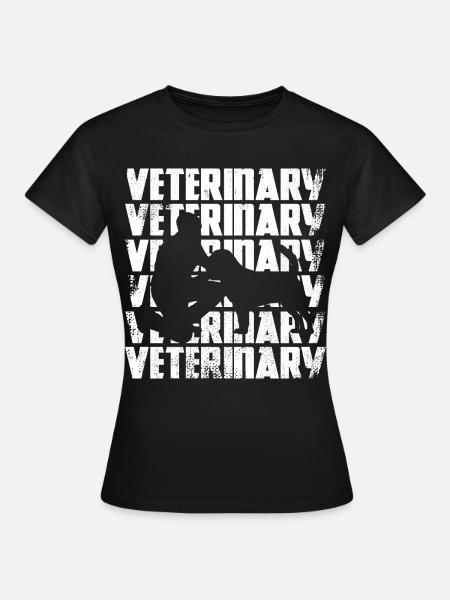 Lustiger Veterinär - Frauen T-Shirt - Schwarz
